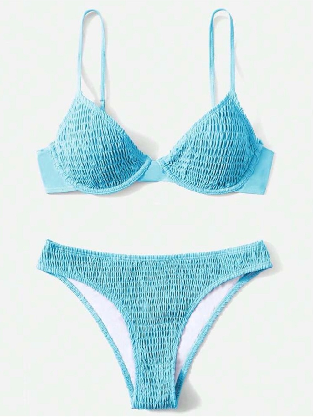 light mint blue bikini